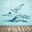 Windsurfer-wandtattoo