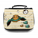 Waschtasche Schildkröte mit Fischen Wunschname toilet bag turlte with fish desired name wt017