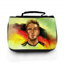 Waschtasche Waschbeutel Kulturbeutel Kosmetiktasche Reisewaschtasche Fussball Fussballer Götze wt100 Washbag toilet bag sponge bag cosmetics bag travel washbag football soccer player Götze wt100