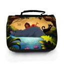 Waschtasche Waschbeutel Kulturbeutel Kosmetiktasche Reisewaschtasche Dschungeltiere mit Junge Bär Puma und Wunschnamen washbag toilet bag sponge bag cosmetics bag travel washbag jungle animals with boy bear cougar and custom name wt120