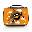 Waschtasche Waschbeutel Kulturbeutel Kosmetiktasche Reisewaschtasche Vogel Rabe Bird Force mit Wunschnamen washbag toilet bag sponge bag cosmetics bag travel washbag bird raven bird force with custom name wt123