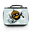 Waschtasche Waschbeutel Kulturbeutel Kosmetiktasche Reisewaschtasche Vogel Rabe Bird Force mit Wunschnamen washbag toilet bag sponge bag cosmetics bag travel washbag bird raven bird force with custom name wt124