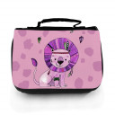 Waschtasche Waschbeutel Kulturbeutel Kosmetiktasche Reisewaschtasche Boho Löwe lila mit Wunschnamen washbag toilet bag sponge bag cosmetics bag travel washbag boho lion purple with custom name wt139