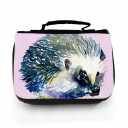 Waschtasche Waschbeutel Kulturbeutel Kosmetiktasche Reisewaschtasche Igel Igelchen washbag toilet bag sponge bag cosmetics bag travel washbag little hedgehog wt142