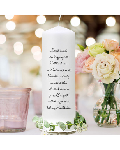 Hochzeitskerze Kerze zur Hochzeit Trauung Traukerze Hase Hasen
